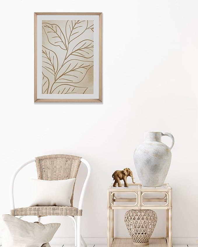 UPWOIGH 12x9.5 in Tall Vintage Handle Ceramic Vase, Antique White Pottery Vase Living Room Table Decor, Beige Speckles Distressed Black Markings Rustic Farmhouse Bedroom Decor, Ideal Gift 1Pack