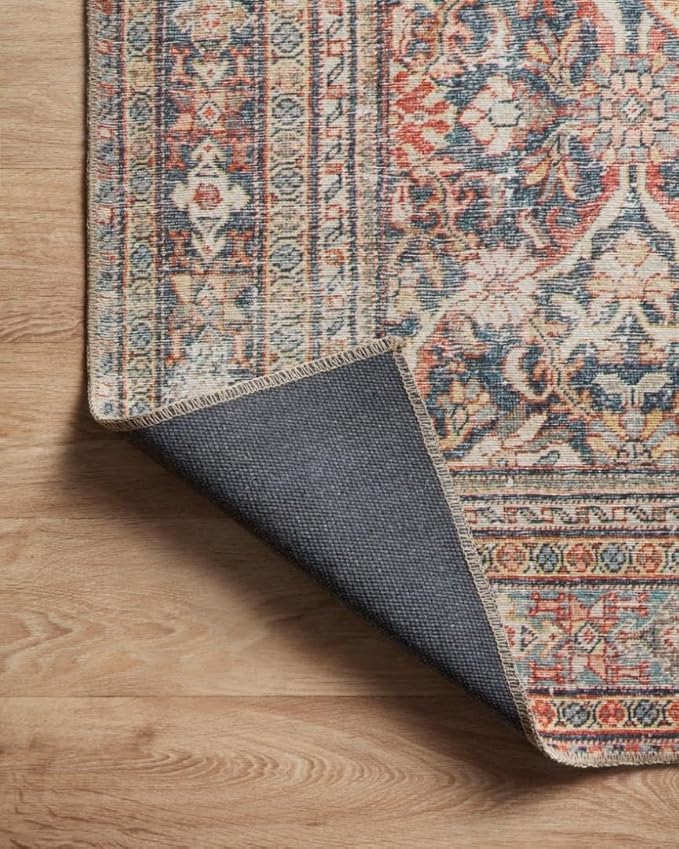 Loloi Amber Lewis Georgie Collection GER-01 Red/Navy 3'-0" x 10'-0", .19" Pile Height, Runner Rug