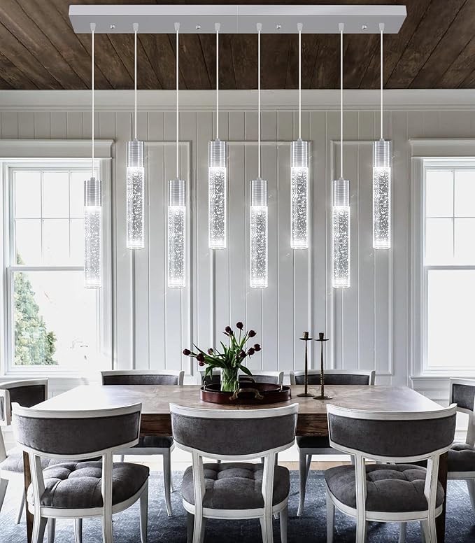 Modern Crystal Chandeliers LED Flush Mount Ceiling Chandeliers for Living Room High Ceiling Entrance Foyer Lobby Bedroom Gold