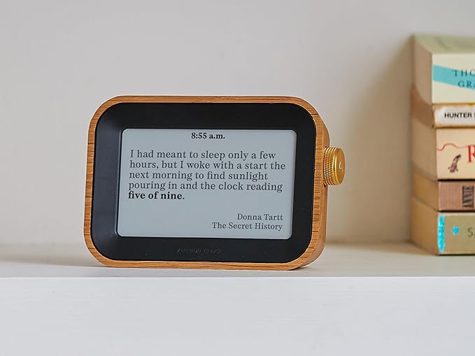 Author Literary Quote Clock – Tells Time Using Book Quotes | Unique Gift for Book Lovers | New Quote Every Minute Clock Vol 1