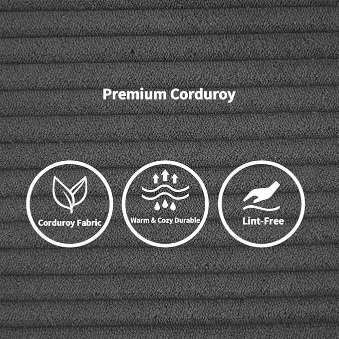 Convertible Folding Mattress Couch, Floor Sofa Bed with Fixed-Shape Frame, Corduroy Floor Sofa with Armrest, Floor Sofa Lounge Couch for Living Room Bedroom Lounge Studio-Dark Grey