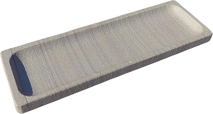 10.6" x 3.5" Sandstone Bathroom Vanity Tray: Organizer for Bathroom Kitchen Dresser Makeup Desk Entryway Decor, Green Wood Grain