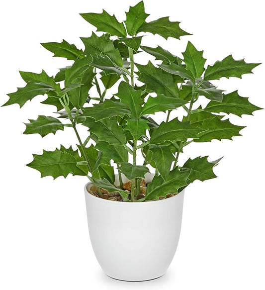 Briful Fake Plants Artificial Greenery Potted Faux Lifelike Plant for Farmhouse Home Garden Party Decoration