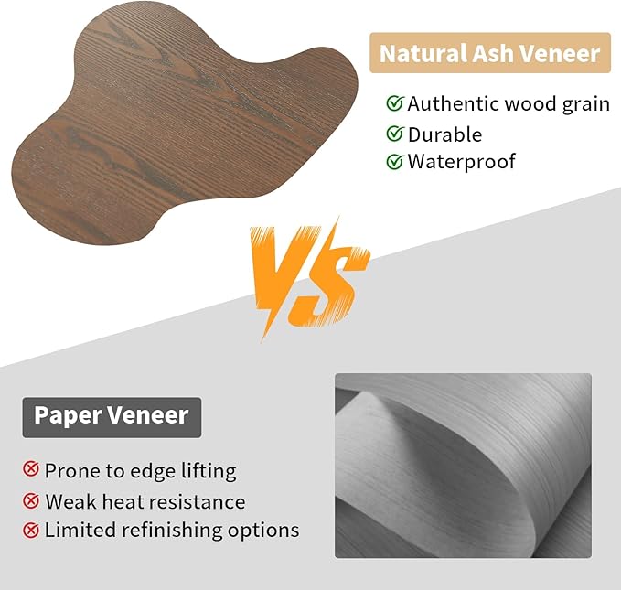 31.5" Round Coffee Table Drum Table Contemporary Wood Fluted Centry Table with Solid Wood Veneer for Living Room (Walnut)