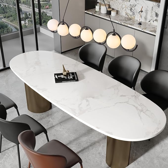 Black Chandelier 7 Light mid-Century Glass Bubble Chandeliers Globe Pendant Light Linear Dining Room Chandelier for Kitchen Island Living Room,Bedroom Room,Hallway.