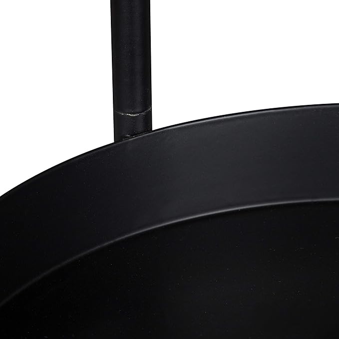 Kate and Laurel Finn Tri-Level Metal Plant Stand, Black