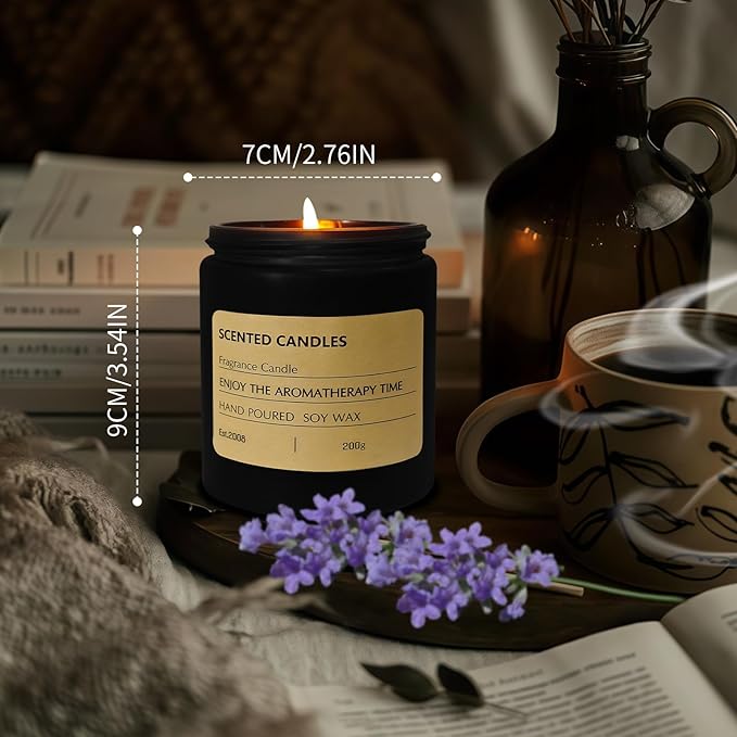 Candles,Scented Candles for Men, Men Candle Set, Candles for Home Scented, Long Lasting with 40 Hour Burn Time, Manly Gifts for Dad,Soy Candle of Lavender