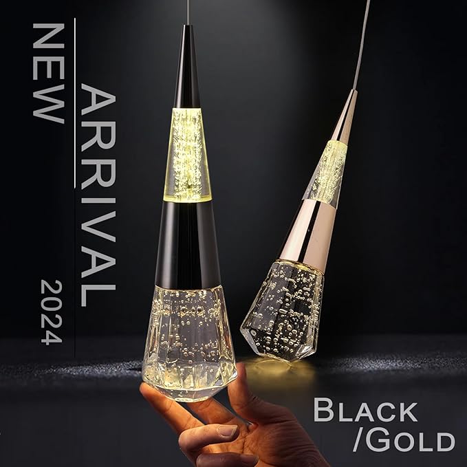 Led Chandelier,9 Light Black Modern Chandelier for High Ceiling Luxury Modern Pendant Light Fixture, Black Modern Led Chandelier for Foyer Dimmable with Remote