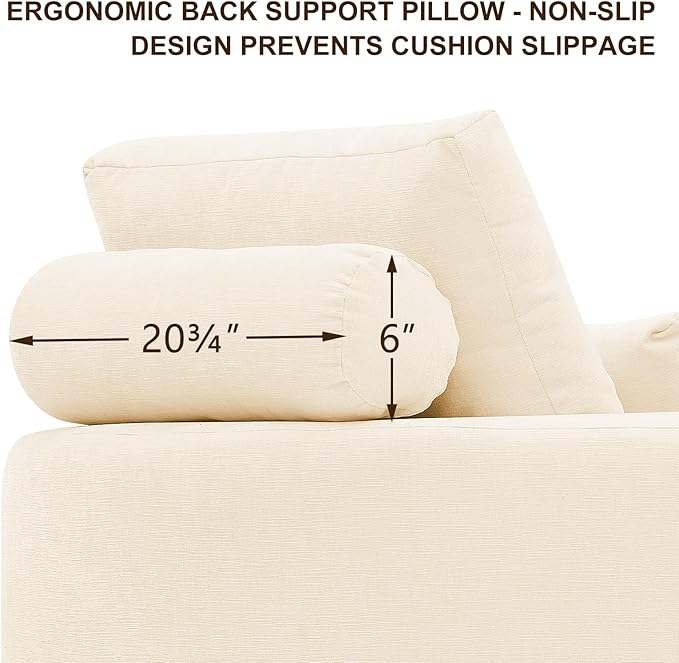 Furnimart Oversized Barrel Accent Chair, 360° Swivel Round Upholstered Sofa, Chenille High-Resilience Sponge, No Assembly Wide Seat for Living Room, Bedroom, Apartment (Beige)