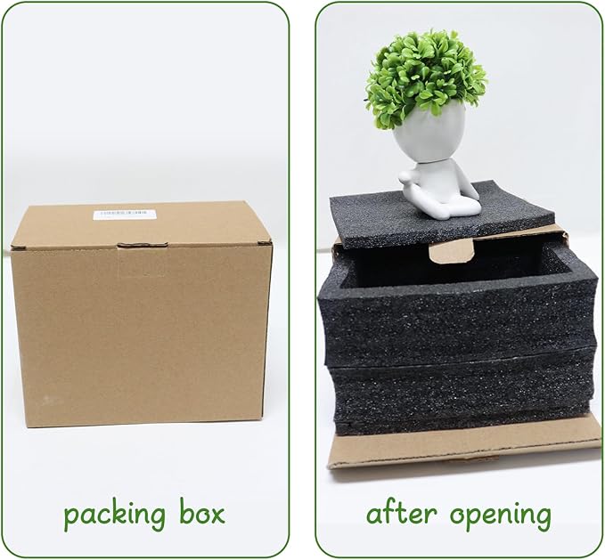 Zerzsy Small Artificial Succulents Potted Plants, Faux Succulents Desk Decoration, Fake Plants Wall Decor for Girls Gift, Home Office Bookshelf Decor - Set of 1