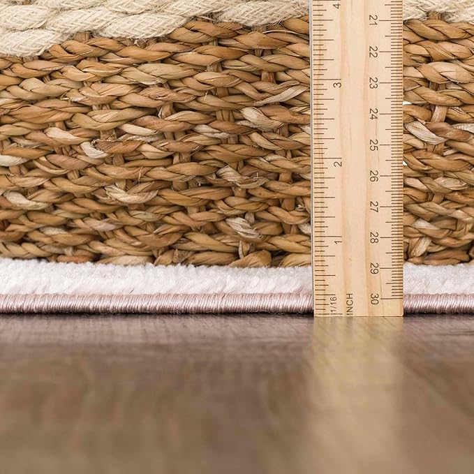 Blush & Light Pink Collection Snead Bohemian Oriental Medallion Runner Rug - Traditional Floral Carpet for Hallway, Kitchen - Blush, Pale Pink, Cream - 2'7" x 10' Runner