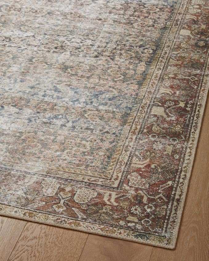 Loloi Amber Lewis Georgie Collection GER-09 Multi/Spice 7'-6" x 9'-6", .19" Pile Height, Area Rug