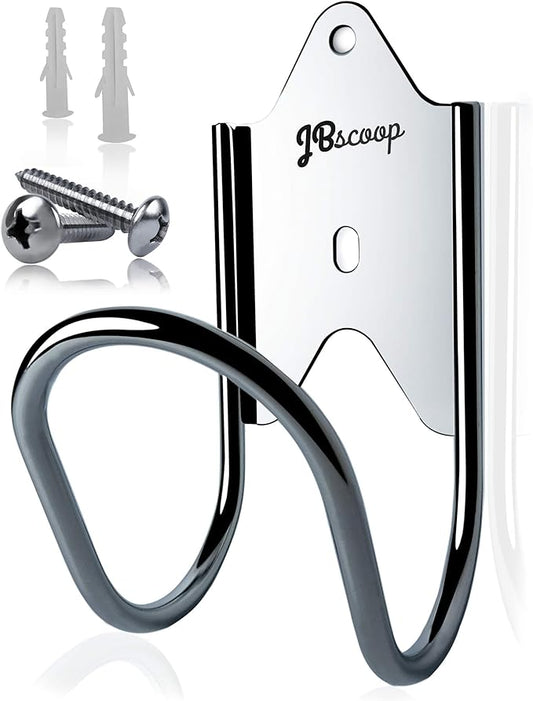 JBscoop Garden Hose Holder, Garden Hose Hanger Wall Mount for Water Hose, Extension Cords, Air Compressor Hose, Heavy Duty & Rust Proof Set of 1