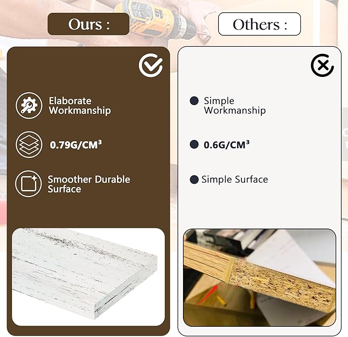 Coffee Table with Storage, 47.2 in Farmhouse Wooden Center Table with 4 Drawers for Living Room, Antique White Walnut, Easy Assembly Rectangle Home Office Tea Accent Table for Apartment