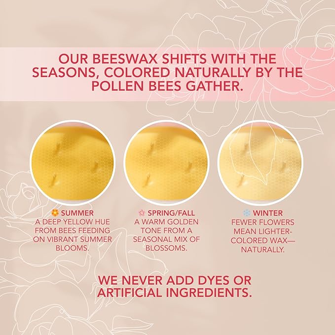 Rose Gulora - Turkish Rose Pure Beeswax Candle - 90+ Hours Long Burning Classically Designed Non-Toxic Scented Candles for Home Decor and Aromatherapy to Stress & Anxiety Relief 15 OZ