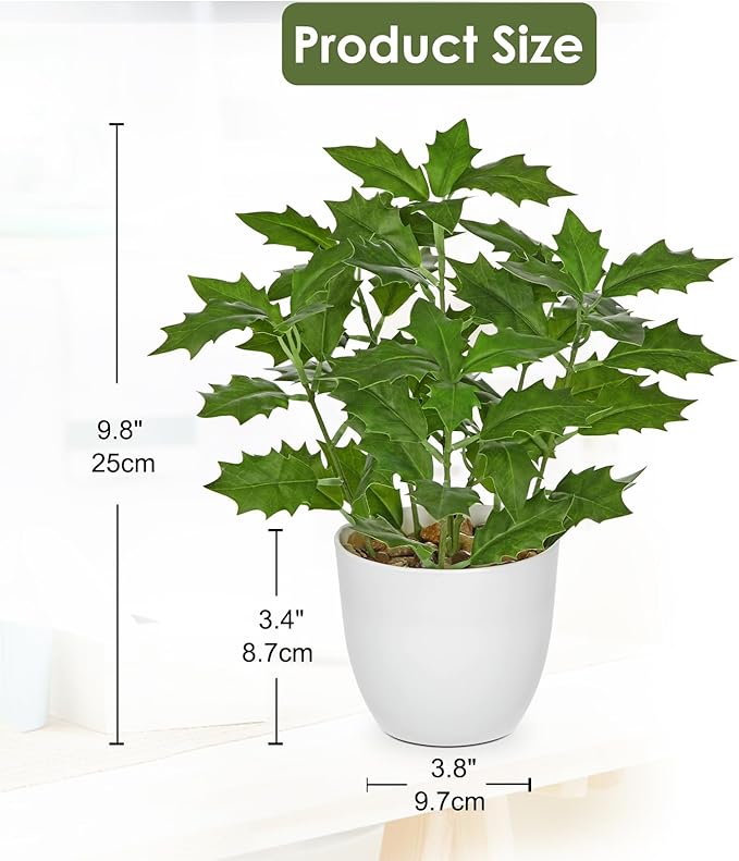 Briful Fake Plants Artificial Greenery Potted Faux Lifelike Plant for Farmhouse Home Garden Party Decoration