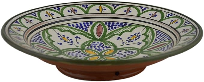 Ceramic Plates Moroccan Safi Serving Plate Large 12 Inches Round