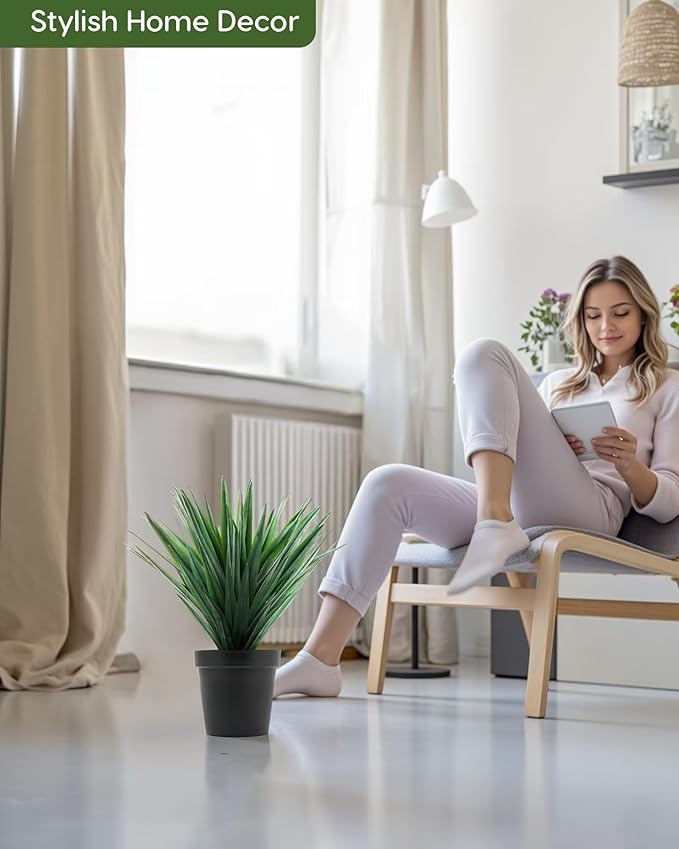 Velener Artificial Agave Plant in Black Pot with Real Stone Pebbles, Large Fake Agave Plants for Indoor and Outdoor-15 inches Tall, 81 Leaves