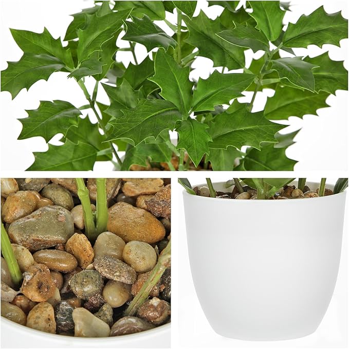 Briful Fake Plants Artificial Greenery Potted Faux Lifelike Plant for Farmhouse Home Garden Party Decoration