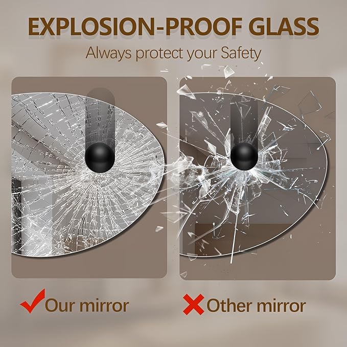 Irregular Wall Mirror 30"x40", Frameless Asymmetrical Mirror for Wall, Modern Decorative Bathroom Mirror, Wall Mounted Mirror for Bedroom Living Room Entryway