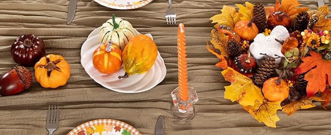 Nude Cheesecloth Table Runner 10 Pack Fall Table Runners Boho Gauze 120 Inches Coffee Cheese Cloth Fall Table Decorations for Thanksgiving Wedding Bridal Baby Shower Tea Party Decor