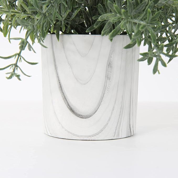 Hollyone Faux Plants Indoor Artificial Mini Potted Plants Plastic Green Plant Small Fake Plants Eucalyptus Decor in Pots for Home Table Room Bathroom Decor