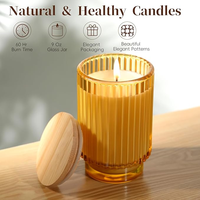 Vanilla Cupcake Scented Candle for Women & Men, Over 70 Hours Burning Soy Jar Candle for Home Scented, Aromatherapy Scented Candle Ideal for Creating Relaxing Ambience & Holiday Gifting