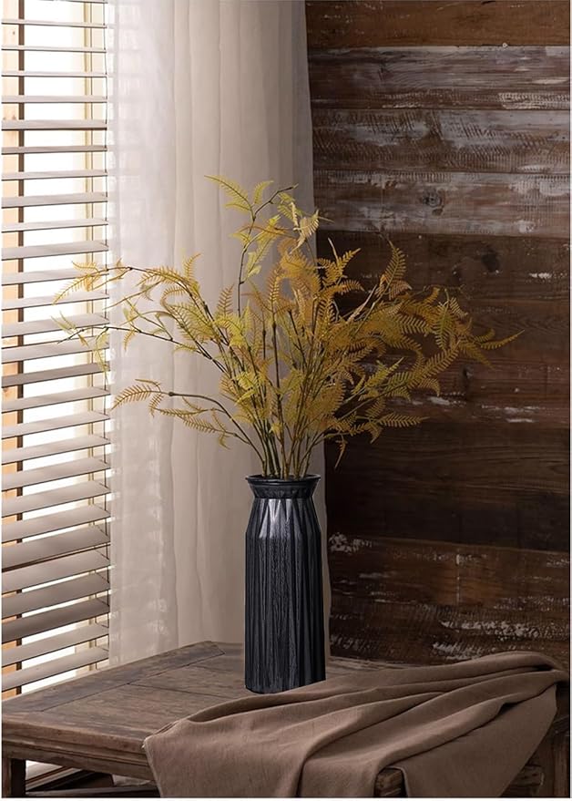 Bronze Antique Vase, 12 Inches Vintage Glass Vase Rustic European Unique Chic Style for Tabletop, Kitchen, Office, Living Room Decoration