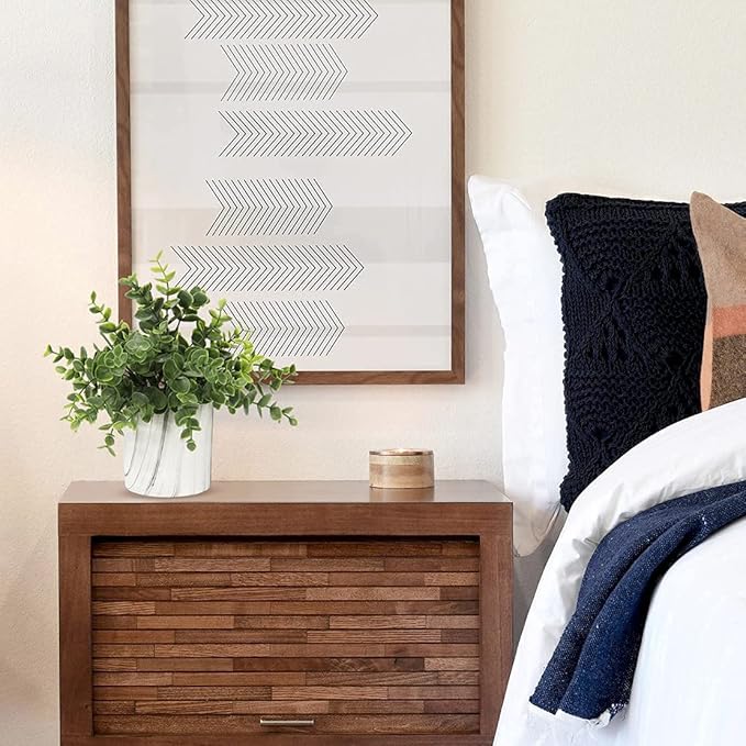 Hollyone Faux Plants Indoor Artificial Mini Potted Plants Plastic Green Plant Small Fake Plants Eucalyptus Decor in Pots for Home Table Room Bathroom Decor