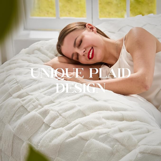 Hobestluk Bean Bag Chairs Beanbag Chair with Filler Adult Bean Bags with Fluffy Cover, Giant Bean Bag Chairs for Adults for Living Room, Bedroom (White, 5FT - 50” x 50” x 24”)