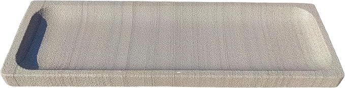 10.6" x 3.5" Sandstone Bathroom Vanity Tray: Organizer for Bathroom Kitchen Dresser Makeup Desk Entryway Decor, Green Wood Grain