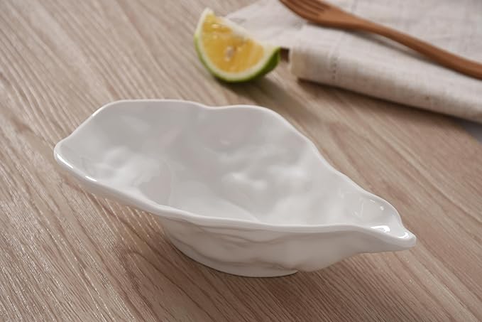 Pampa Bay Small Oyster Bowl, Waves, Kitchen, Gift, 7.5 x 4.5 x 2 Inch, OYS1976