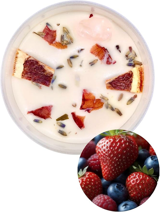 Aromatic Long-Lasting Luxury Highly Scented Candles 20oz - Ideal for Relaxation Ambiance or Gifting (Berry Bliss)