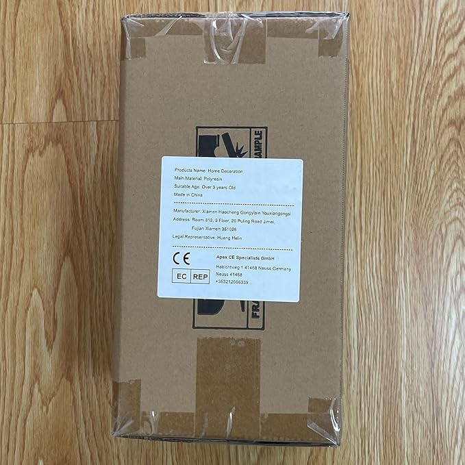 HAUCOZE Ceramic Decorative Vase Modern Decor Statue Table Centerpiece Sculpture Gifts 10.4inch