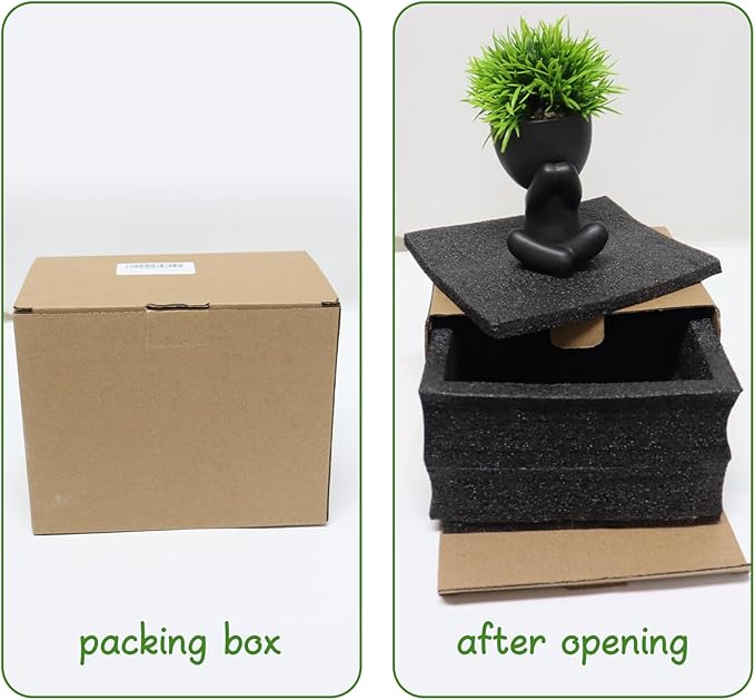 Zerzsy Fake Succulent, Mini Succulents Plants Desk Plant for Office Decor for Women, Cute Fake Plants Bathroom Decor- Set of 1