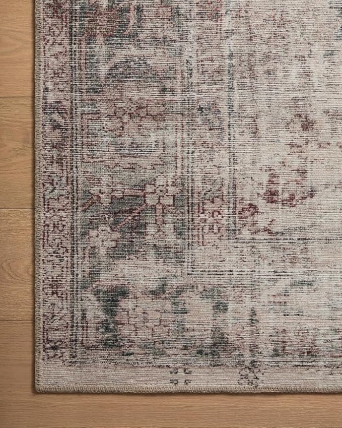 Loloi Amber Lewis Georgie Collection GER-08 Lagoon/Beige 2'-0" x 5'-0", .19" Pile Height, Accent Rug