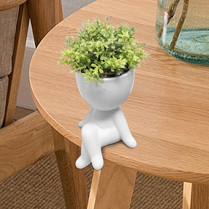 Zerzsy Fake Succulents for Office Decorations for Work Desk Women Fake Plants Office Decor - Small Plants for Work Cubicle Decor - Desk Decorations for Women - Set of 1