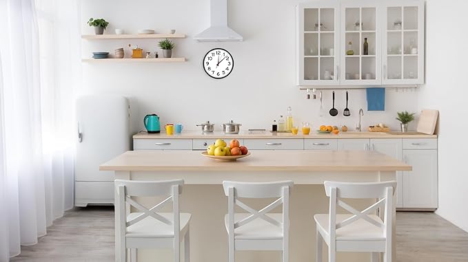 Ultimate Wall Clock | 14 Inch | Modern | Quartz | Analog | Home | Office | School | Gym | Indoor | Outdoor | Near Silent | Unbranded | Classic | Black | Battery Operated | Modern Décor