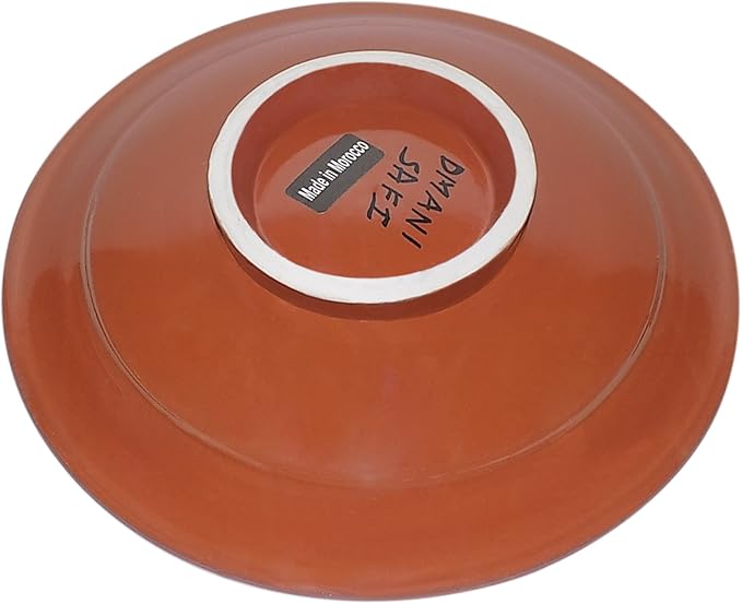 Ceramic Plates Moroccan Handmade Appetizer Tapas Serving Decorative 8 inches Round
