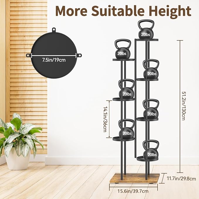 LASZOLA Black 7 Tier Plant Stand Indoor Heavy Duty Metal Planter Flower Holder Rack, Multi Modern Narrow Organizer, Floor Vertical Tower, Spiral Sturdy Decorate for House Bathroom Office Living Room