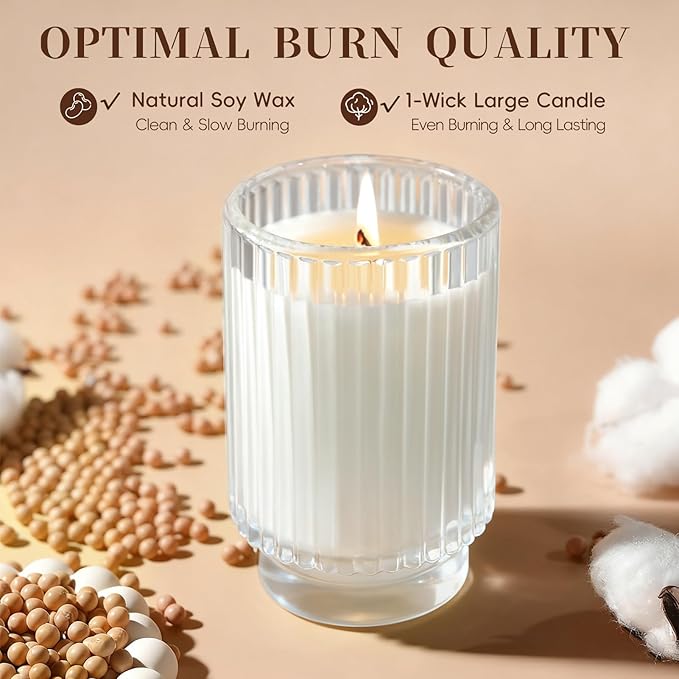 Sage Citrus Candles for Home Scented, Over 70 Hour Burn Time Large Aromatherapy Jar Candle with Lid, Home Fragrance Soy Candle for Women & Men