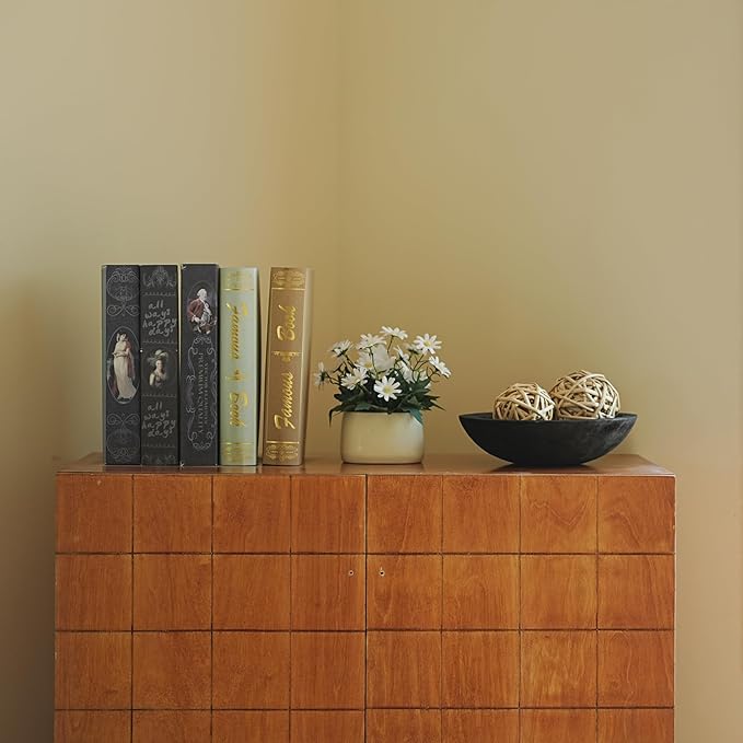 Hand Carved Wooden Decorative Bowl for Home Entryway Decor, Wood Centerpiece Bowl for Coffee Table Decor, Wood Dough Bowl for Farmhouse Decor (Black)