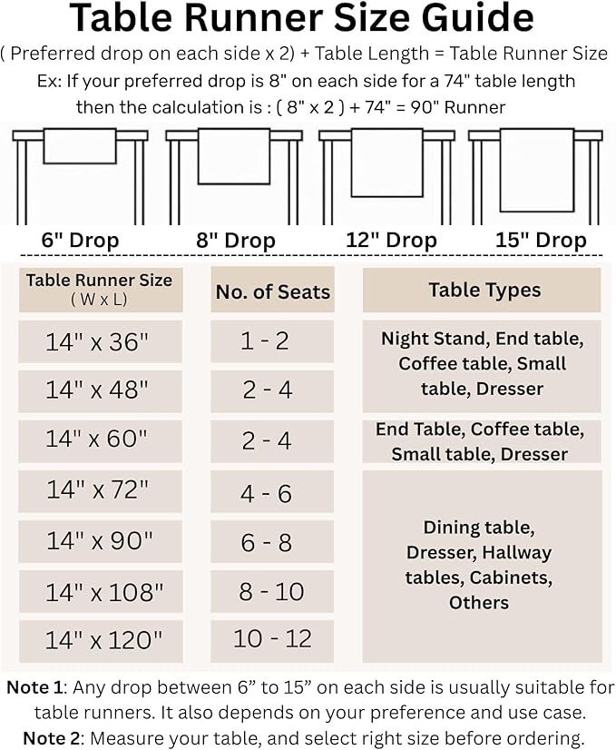 Solino Home Linen Table Runner 144 Inches Long - Athena, 100% Pure Linen Light Natural 14 x 144 Inch Table Runner for Dining, Fall, Autumn, Thanksgiving, Christmas