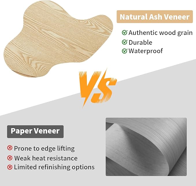 31.5" Round Coffee Table Drum Table Contemporary Wood Fluted Centry Table with Solid Wood Veneer for Living Room (Natural)