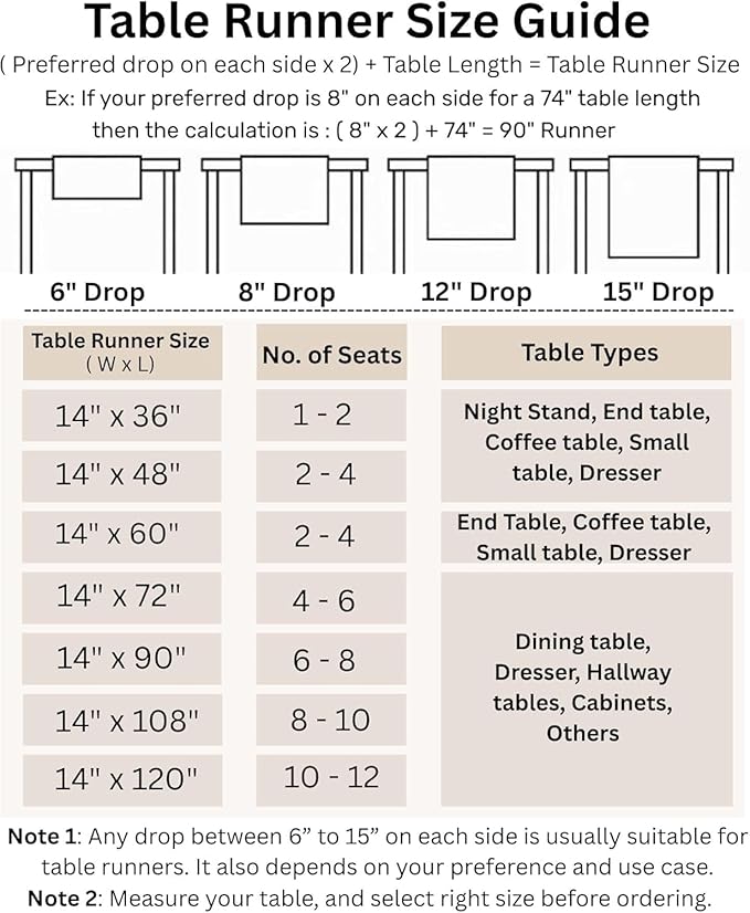 Solino Home Linen Chambray Brown Table Runner 156 Inches Long - Athena, 100% Pure Linen Dining Table Runner 14 x 156 Inch for Fall, Autumn, Thanksgiving - Handcrafted and Machine Washable