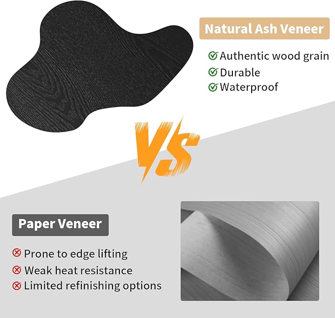 31.5" Drum Coffee Table Modern Round Coffee Table Wood Fluted Centry Table with Solid Wood Veneer for Living Room, Easy Assemble, Black