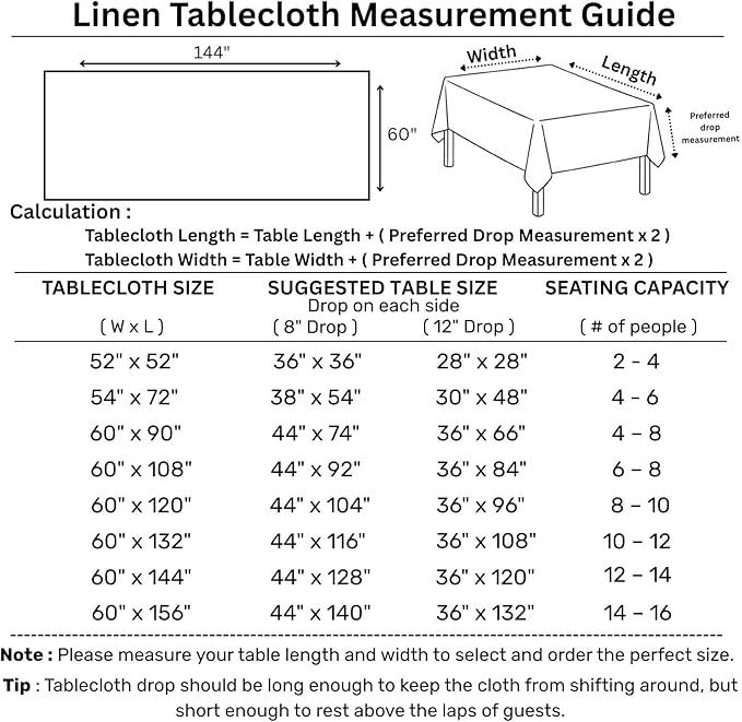 Solino Home Linen Tablecloth for Rectangle Tables 60 x 144 Inch - 100% Pure Linen Pink Lemonade Table Cloth - Fete, Machine Washable Cloth Tablecloth for Halloween