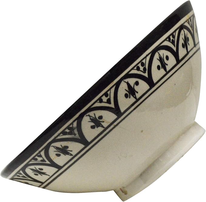 Treasures Of Morocco Ceramic Bowls Moroccan Handmade Serving Exquisite Piece With Vivid Colors 8 inches in Diameter