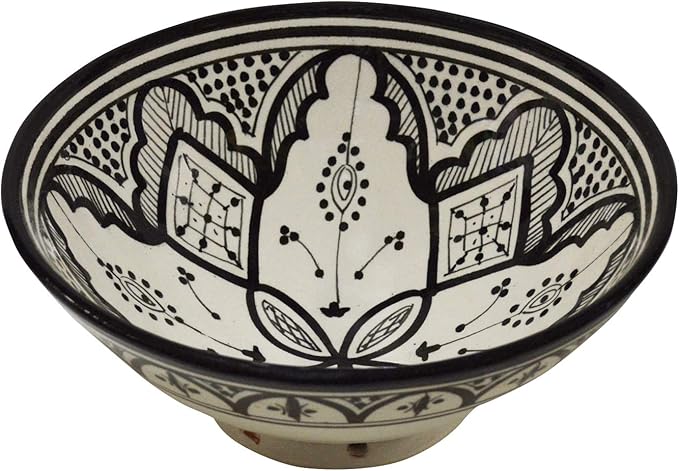 Ceramic Bowls Moroccan Handmade Serving Bowl (Medium 10 inches)