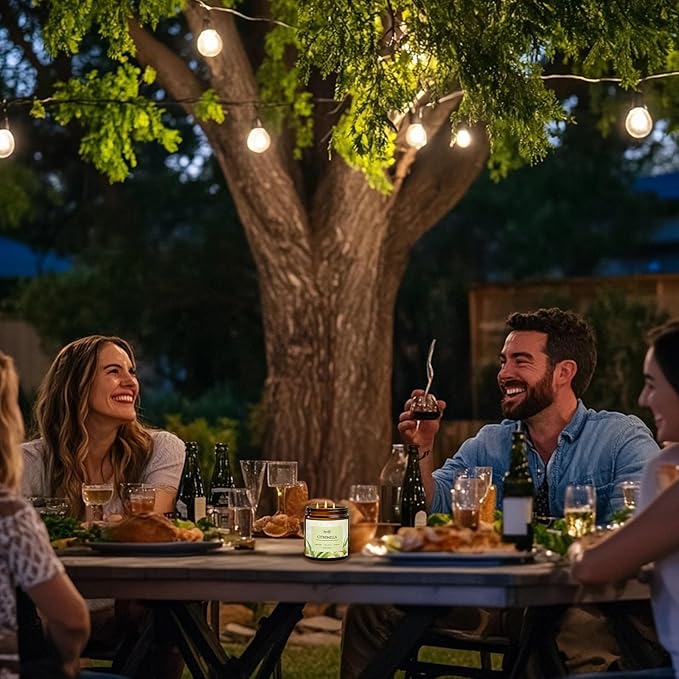 Auelife Scented Candles, 12oz Large 3-Wick Candle for Home Patio Camping & Garden, Natural Soy Wax Citronella Candle for Summer Gift, Long Lasting for Indoor Home Scented, 50+ Hour Burn